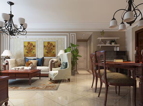 5萬預(yù)算打造都會(huì)軒67平米美式一居室，天津房天下家居裝修案例賞析